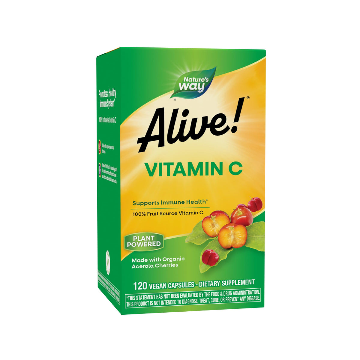 Nature's Way Alive! Vitamine C 120 capsules vue de face