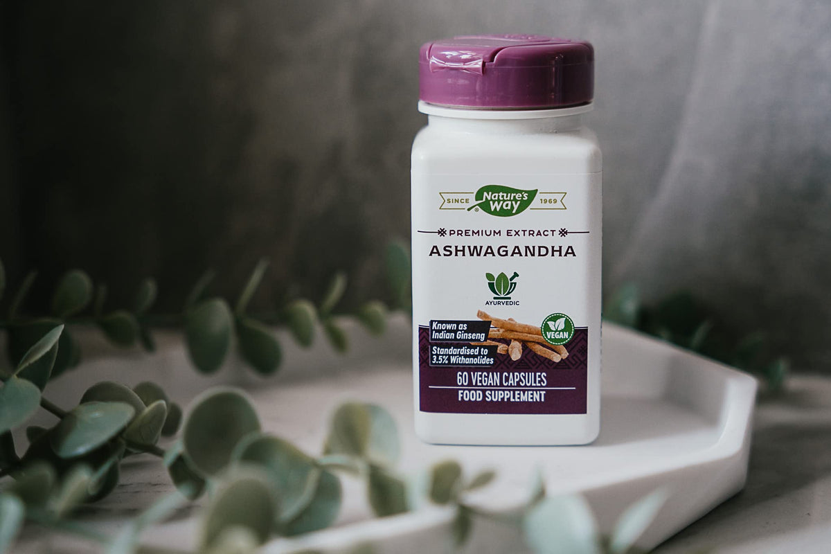 Nature's Way Ashwagandha 60 gélules avec des plantes