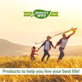 Nature's Way Ashwagandha gélules avec une tasse de thé