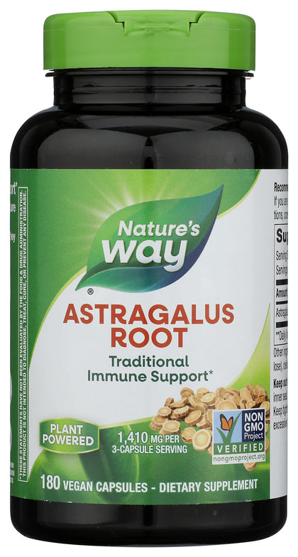 Nature's Way Astragalus Racine 180 capsules en boîte