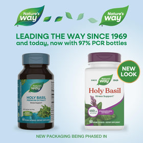 Nature's Way Basilic Sacré 450 mg Vcaps vue de côté