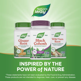 Nature's Way Black Cohosh présentation de l'emballage sur fond neutre