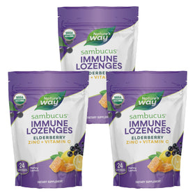 Nature's Way Bonbons Sambucus Zinc 24 pièces emballage avant