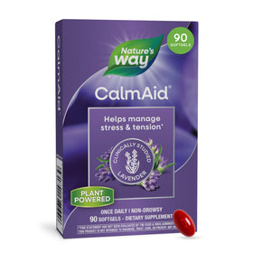 Nature's Way CalmAid Huile de Lavande 90 softgels vue de face