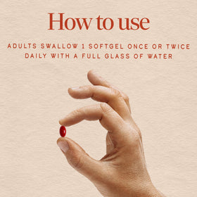 Nature's Way CalmAid softgels sur une table