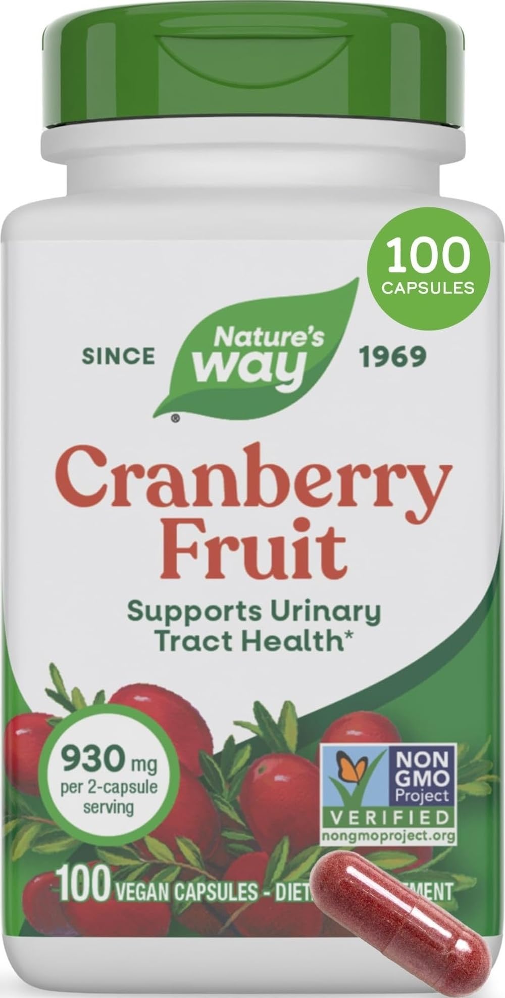 Nature's Way Capsules de Canneberge 930 mg vue de l'avant