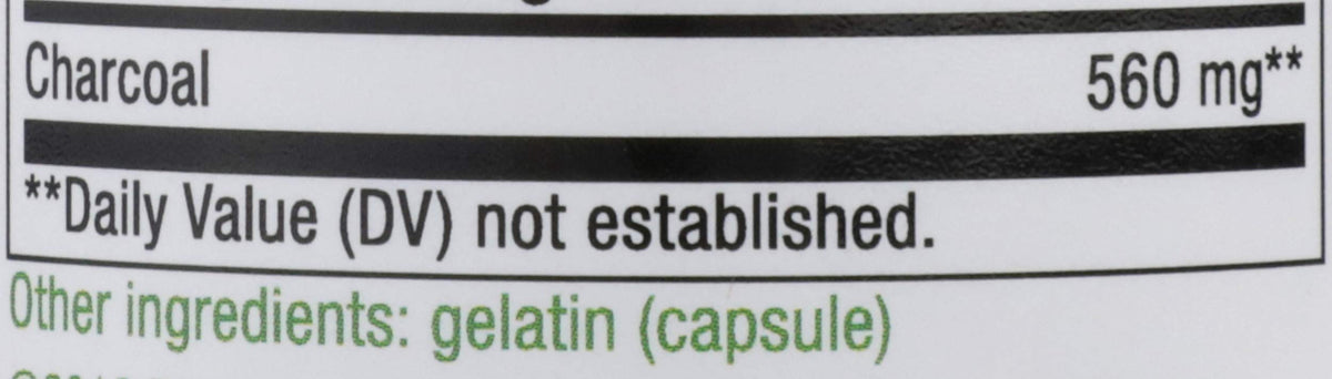Nature's Way Charbon Actif - capsules ouvertes