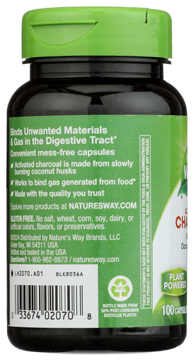 Nature's Way Charbon Actif - prise de capsules
