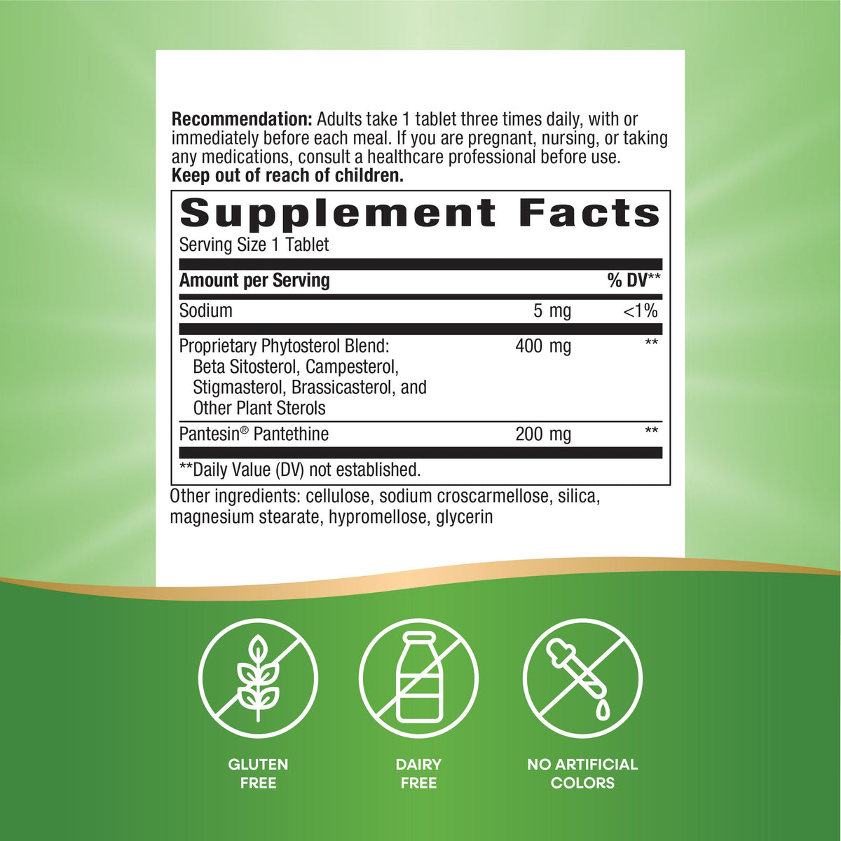 Nature's Way Cholesterol Shield 90 Tablettes dans un cadre de cuisine
