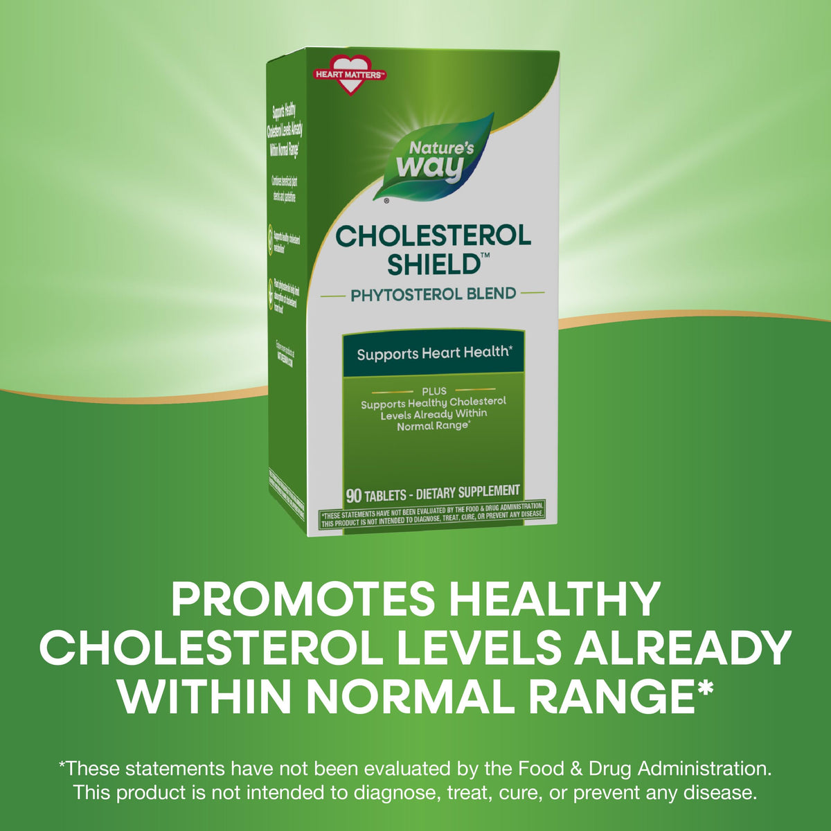 Nature's Way Cholesterol Shield 90 Tablettes vue arrière