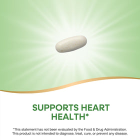 Nature's Way Cholesterol Shield comprimé sur une surface blanche