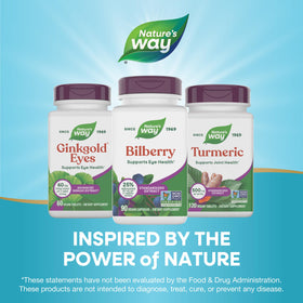 Nature's Way Complément Alimentaire Myrtille 90 capsules avec une cuillère