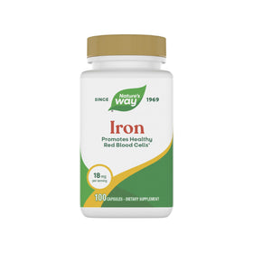 Nature's Way Complément de Fer 18 mg gélules, vue de face