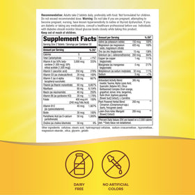 Nature's Way Completia Multivitamine Diabétique 60 Comprimés avec des comprimés visibles