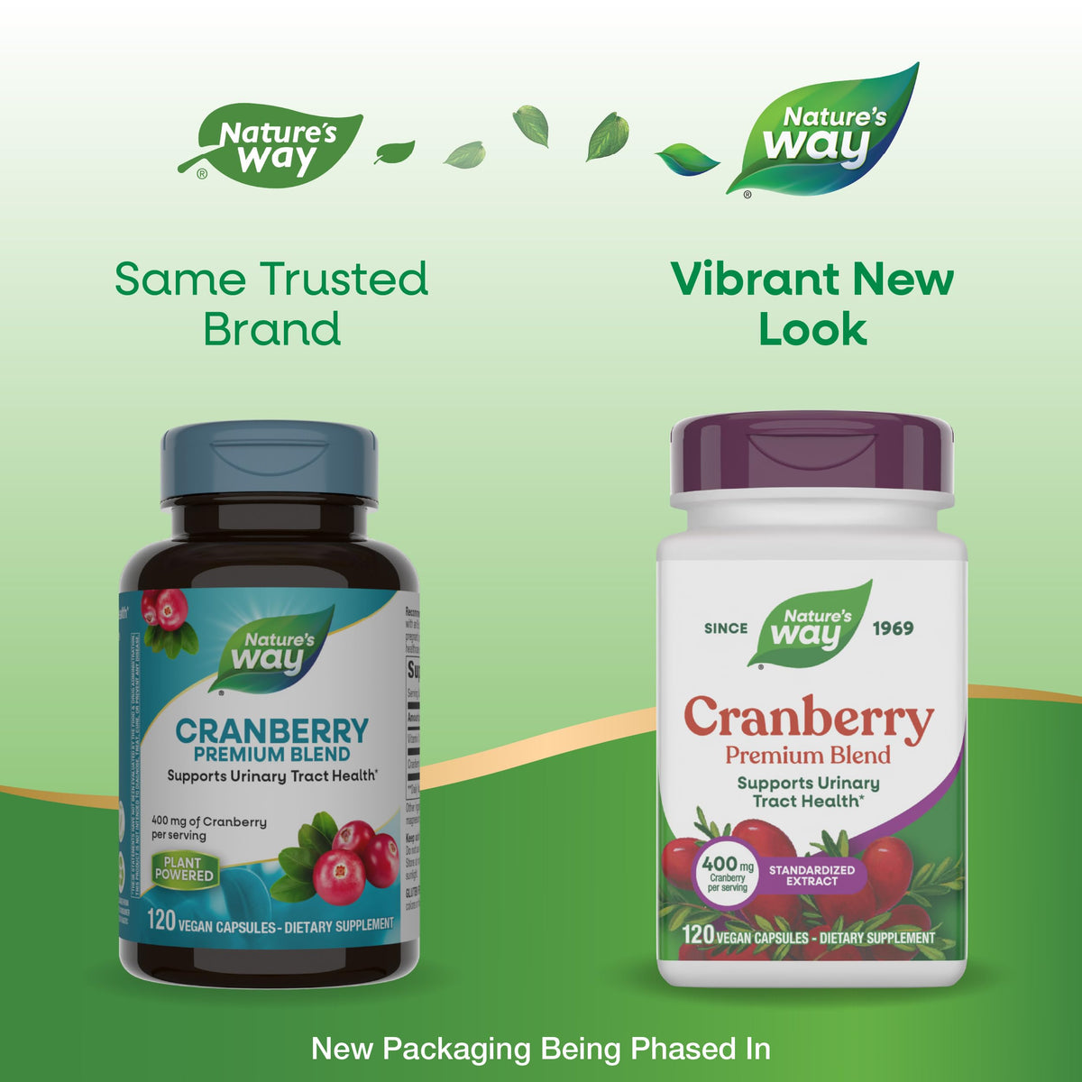 Nature's Way Cranberry 120 capsules arrière vue