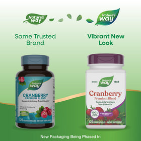 Nature's Way Cranberry 120 capsules arrière vue
