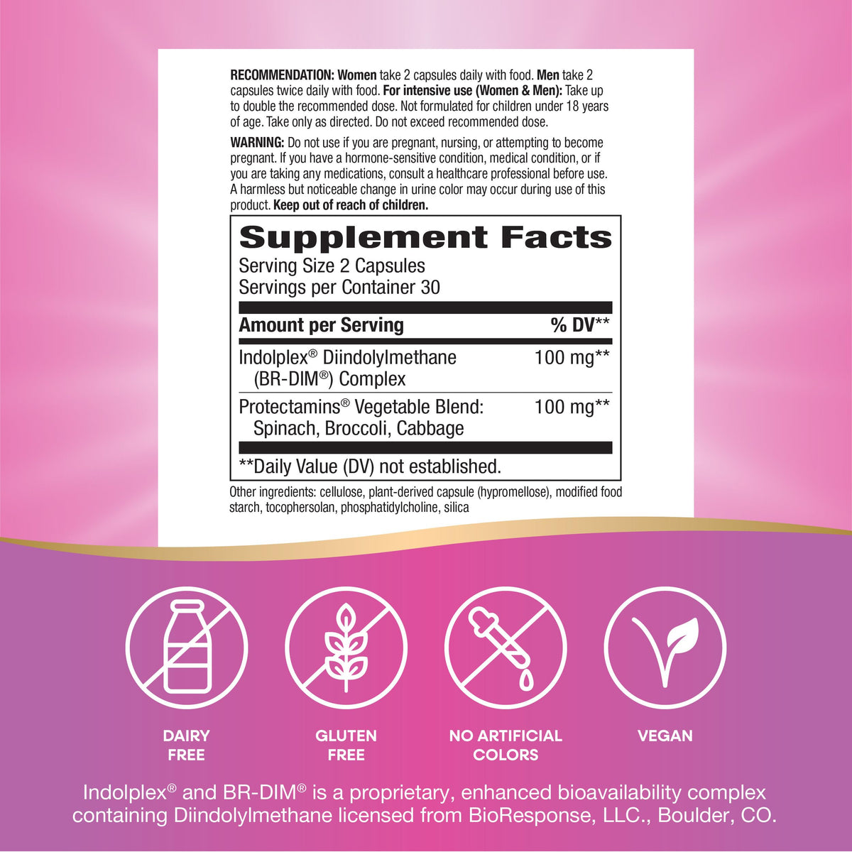 Nature's Way DIM-Plus capsules sur une table