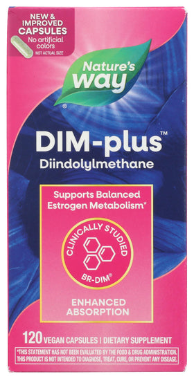 Nature's Way DIM-Plus capsules sur une table