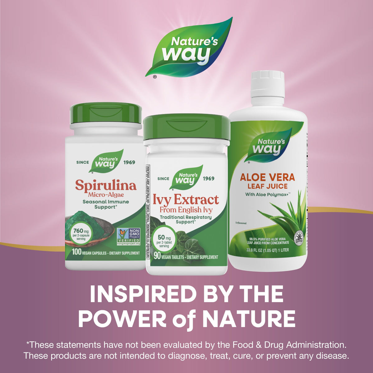Nature's Way Extrait de lierre anglais 50 mg, étiquette du produit