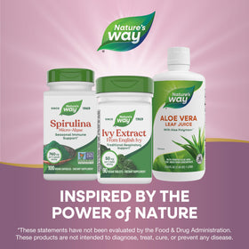 Nature's Way Extrait de lierre anglais 50 mg, étiquette du produit