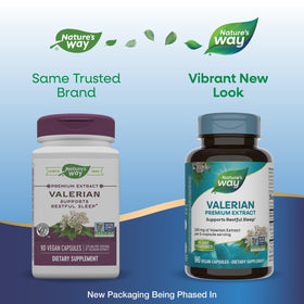 Nature's Way Extrait de Valériane 220 mg - capsules végétariennes