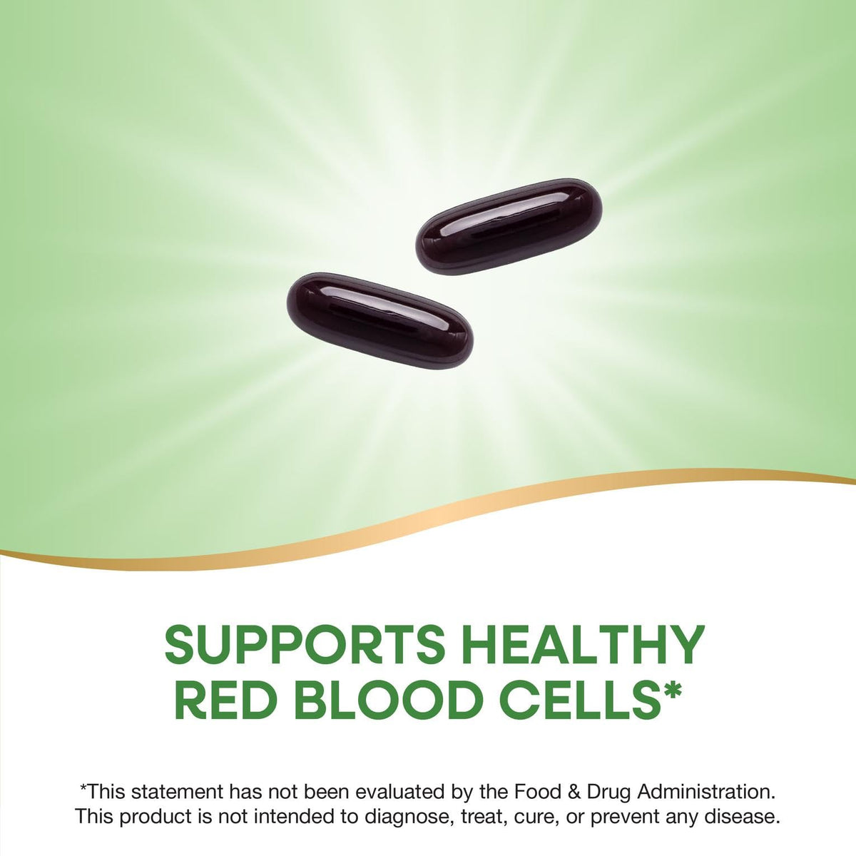 Nature's Way Fer Énergisant 8 mg gélules molles avec vitamine B12