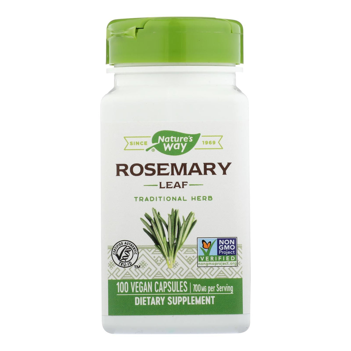 Nature's Way Feuilles de Romarin 100 Capsules - Vue avant