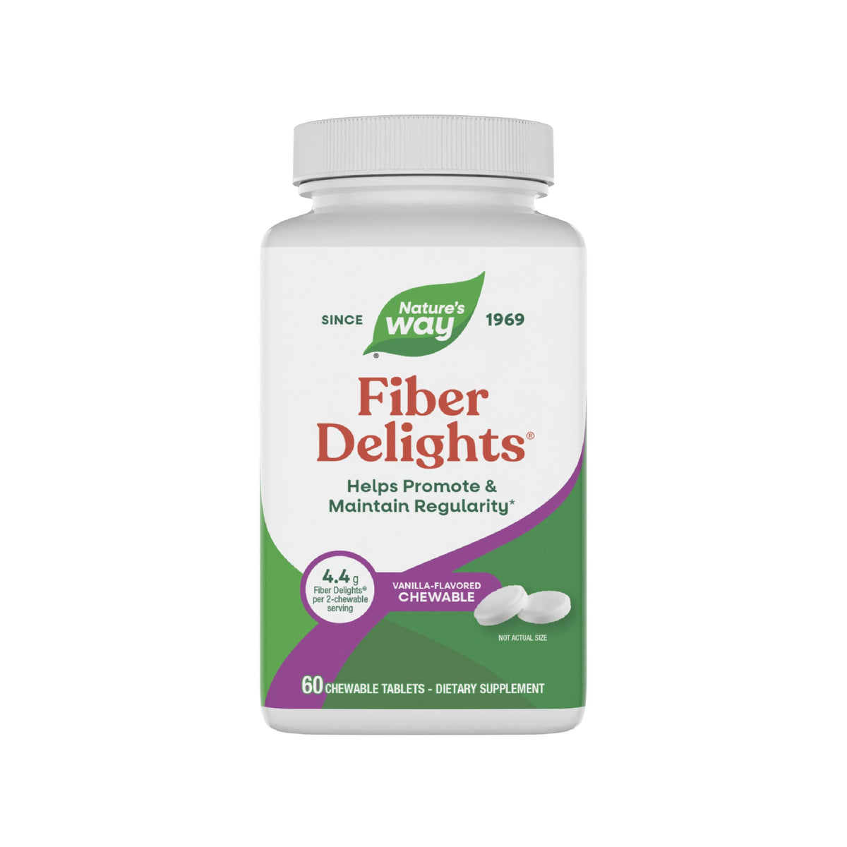Nature's Way Fiber Delights 60 comprimés emballage avant