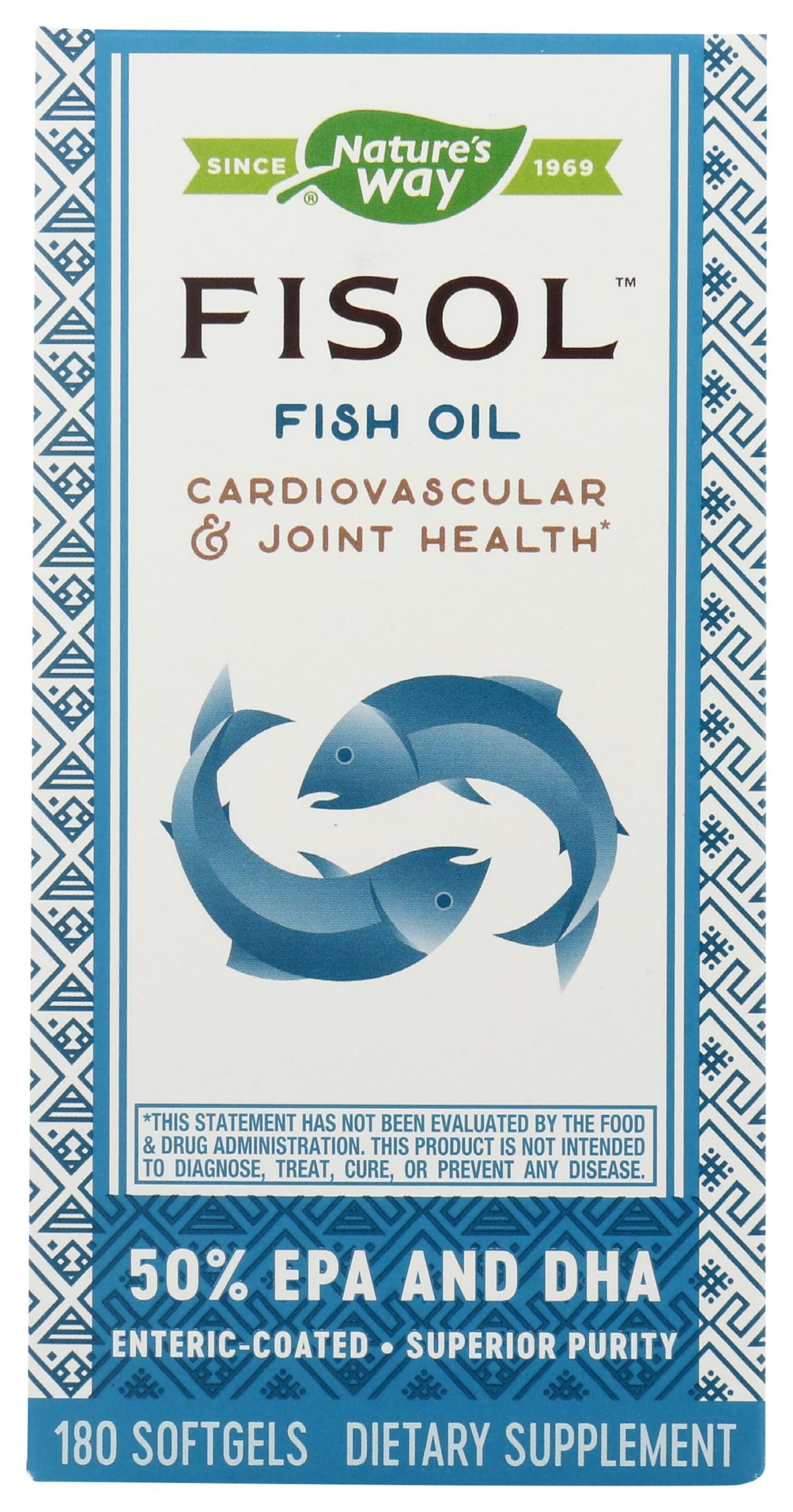Nature's Way Fisol Huile de Poisson gélules packaging