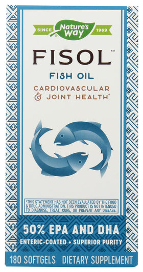 Nature's Way Fisol Huile de Poisson gélules packaging
