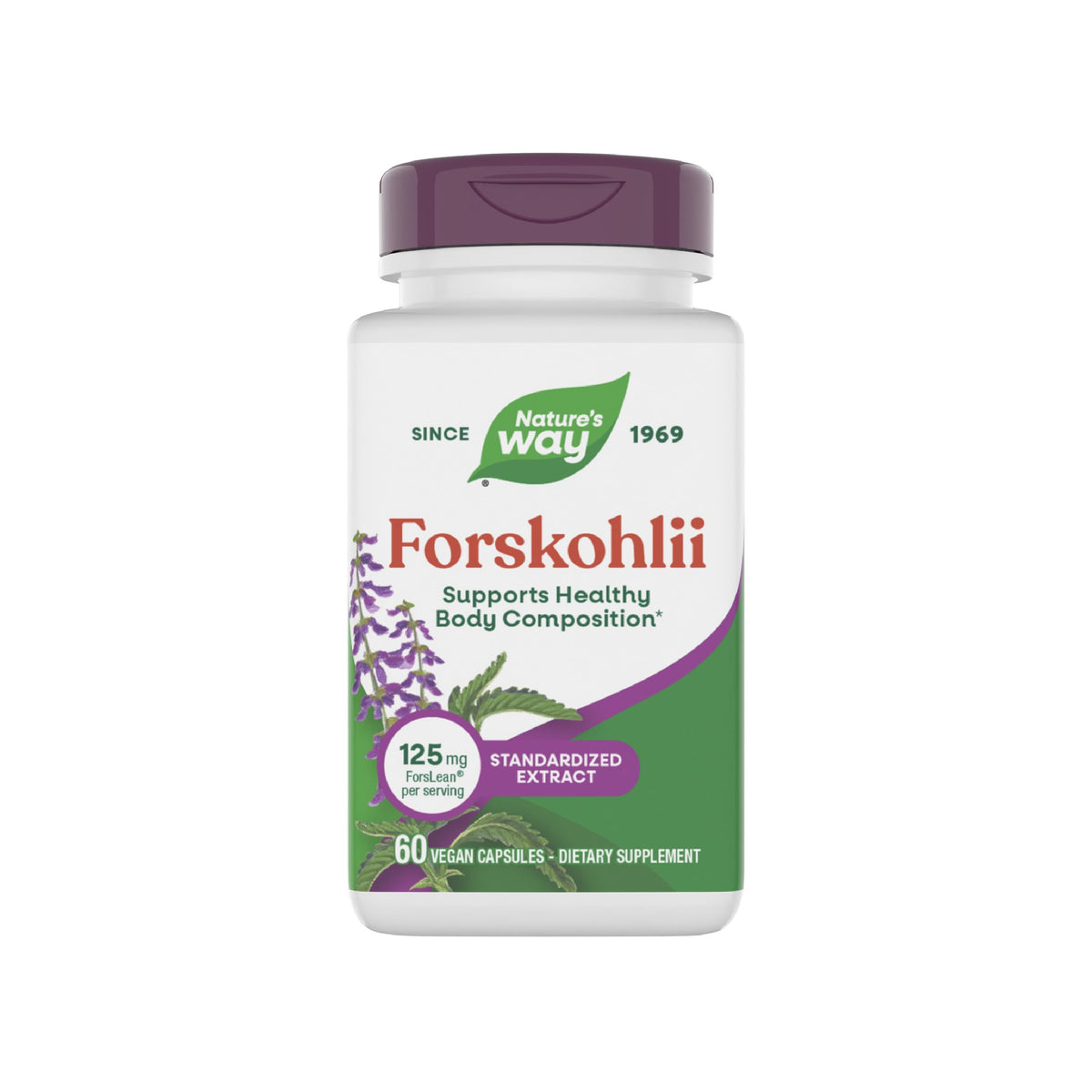 Nature's Way Forskohlii capsules 125 mg packaging front view
