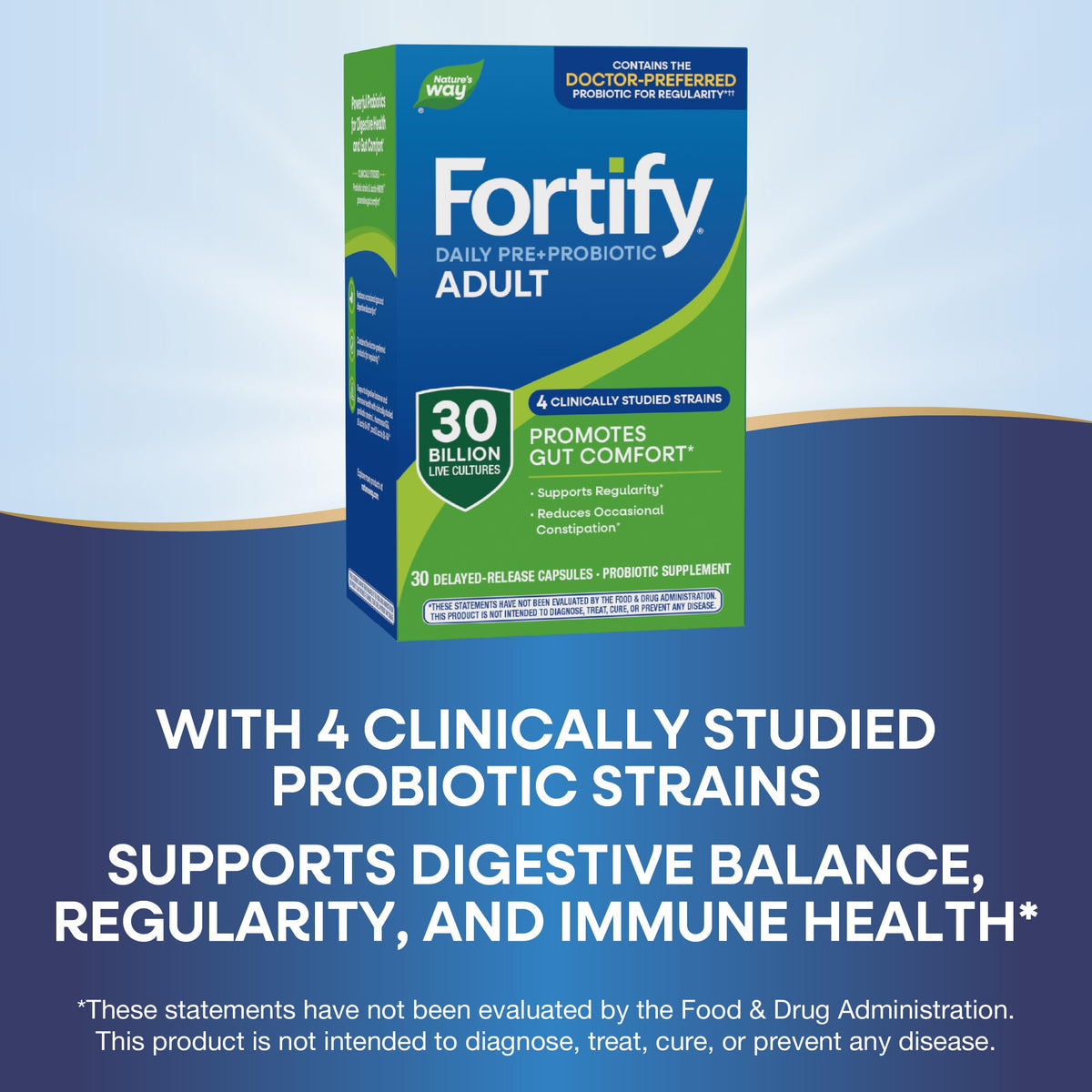Nature's Way Fortify Daily Pré+Probiotique emballage