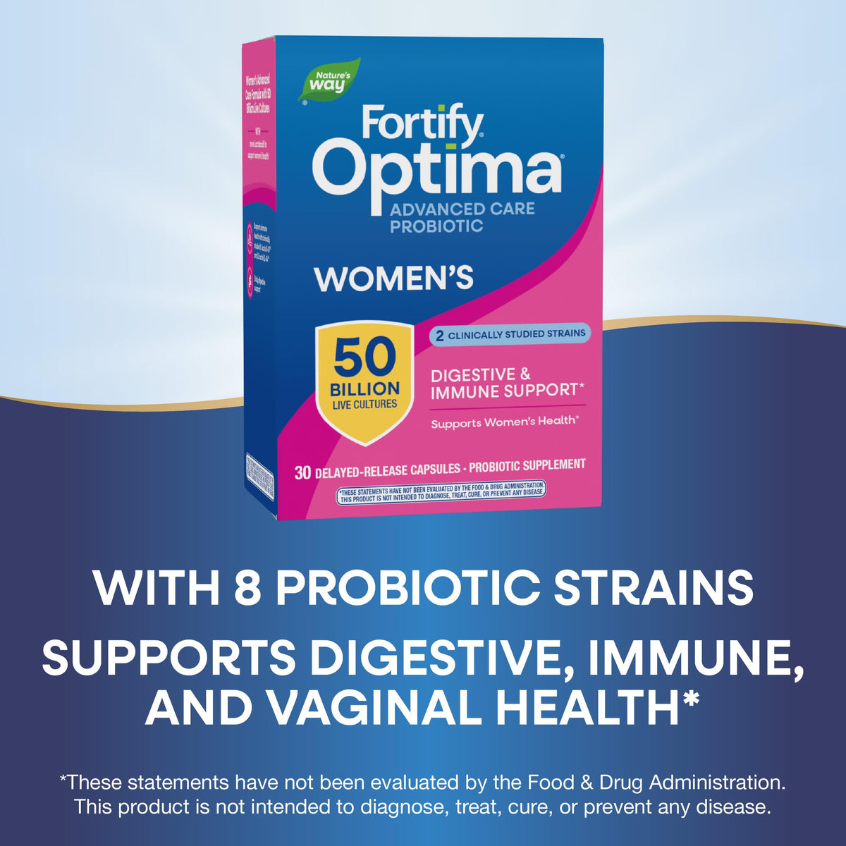 Nature's Way Fortify Optima Probiotique Femme capsules ouvertes