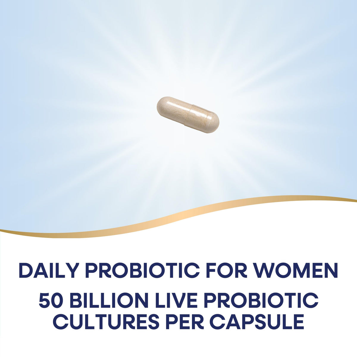 Nature's Way Fortify Optima Probiotique Femme capsules sur une table