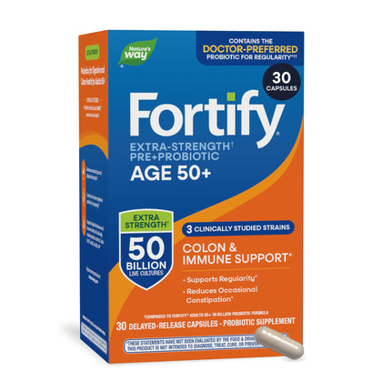 Nature's Way Fortify Probiotique 50+ 30 capsules vue de face