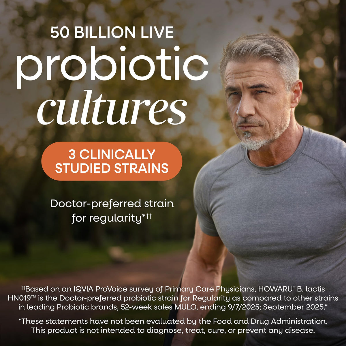 Nature's Way Fortify Probiotique 50+ capsule individuelle sur fond blanc