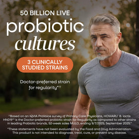 Nature's Way Fortify Probiotique 50+ capsule individuelle sur fond blanc