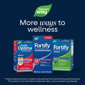 Nature's Way Fortify Probiotique 50+ capsules avec d'autres compléments alimentaires