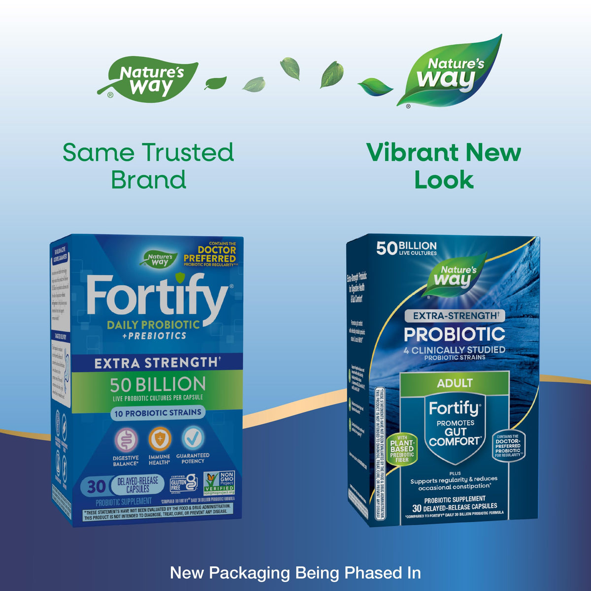 Nature's Way Fortify Probiotique Extra Fort 50 Milliards - capsules en vue