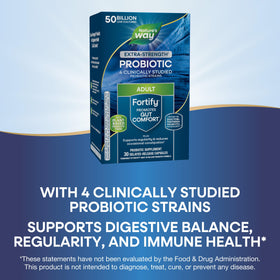 Nature's Way Fortify Probiotique Extra Fort 50 Milliards - emballage arrière