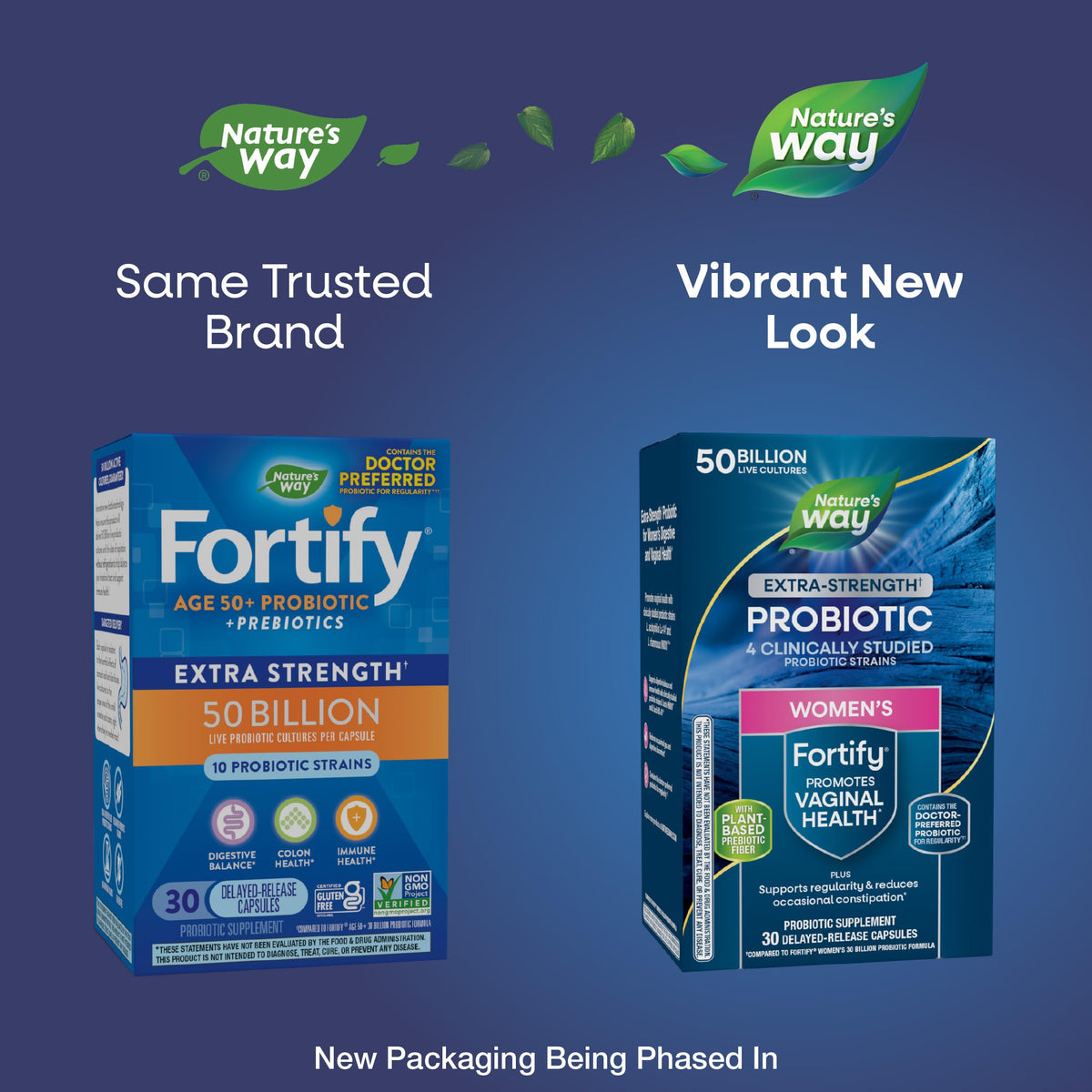 Nature's Way Fortify Probiotique Femme 50B CFU 30 capsules arrière