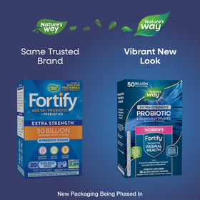 Nature's Way Fortify Probiotique Femme 50B CFU 30 capsules arrière