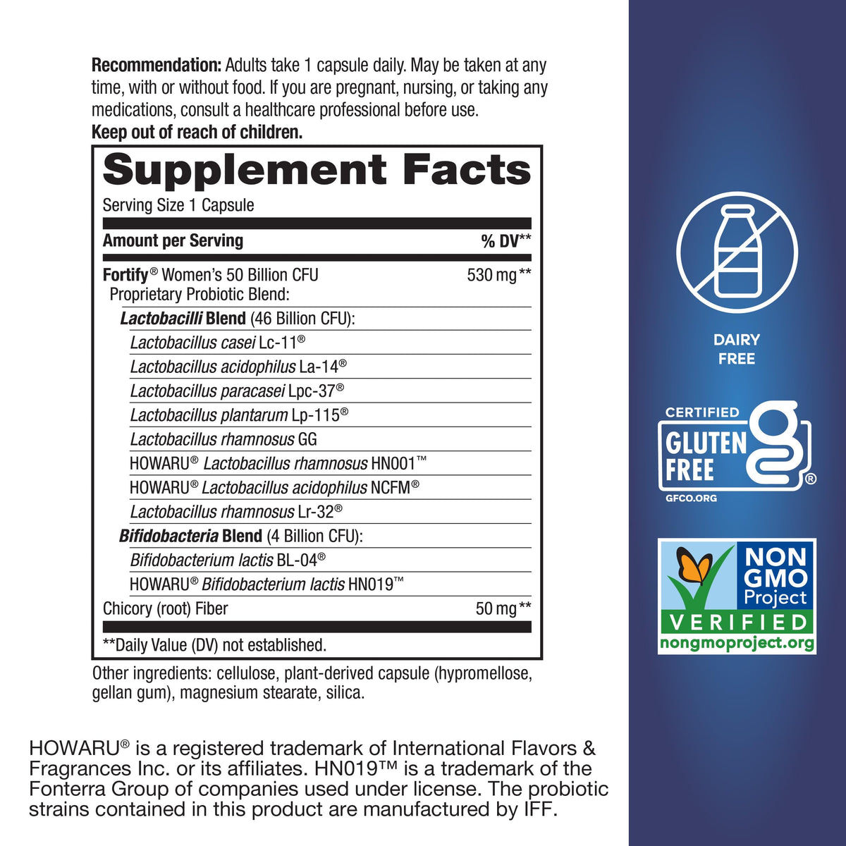Nature's Way Fortify Probiotique Femme 50B CFU 30 capsules en situation