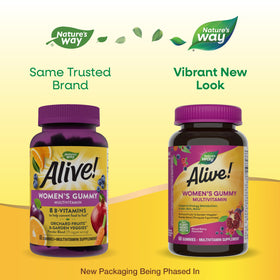 Nature's Way Gummies Multivitamines Femmes gummies sur une table