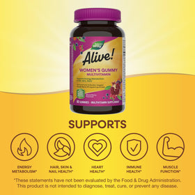Nature's Way Gummies Multivitamines Femmes informations nutritionnelles