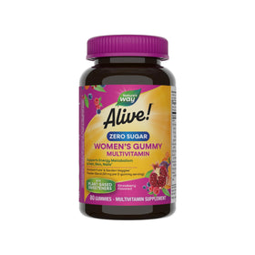 Nature's Way Gummies multivitamines pour femmes devant un fond blanc