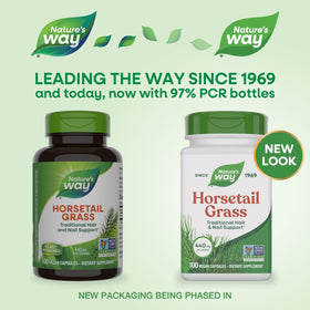 Nature's Way Horsetail Grass 440mg capsule ouverte