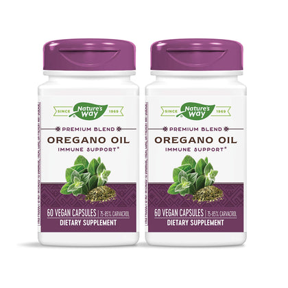 Nature's Way huile d'origan 60 capsules végétariennes vue de face