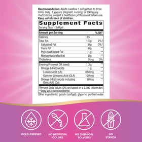 Nature's Way Huile de Bourrache 120 Capsules Molles côté droit