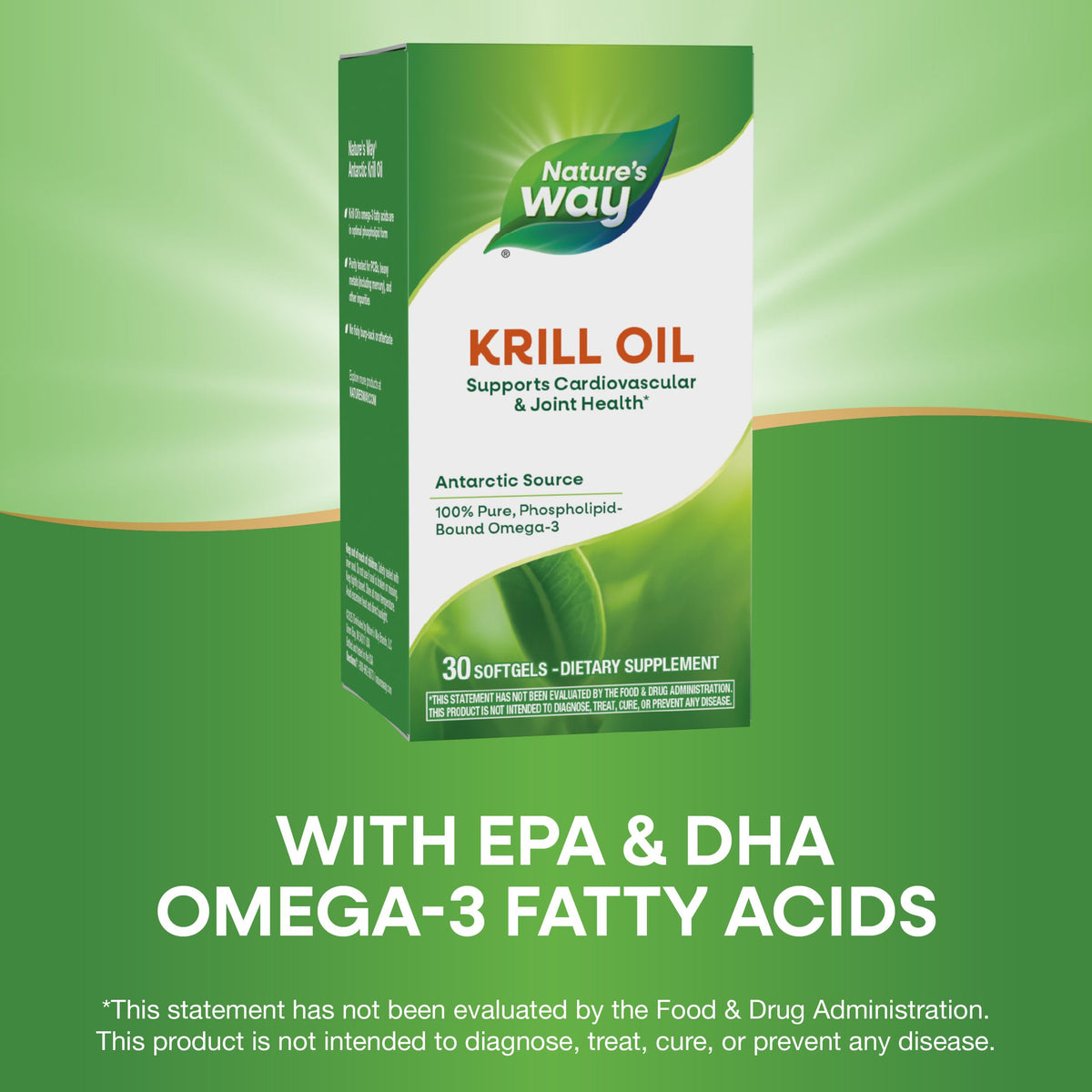 Nature's Way Huile de Krill 30 gélules montrant la texture des gélules